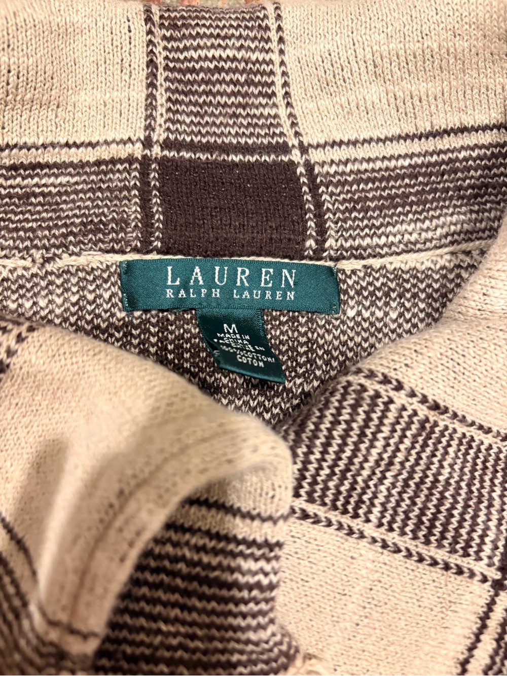 Ralph Lauren brown & White Plaid jacket women’s - Picture 2 of 4